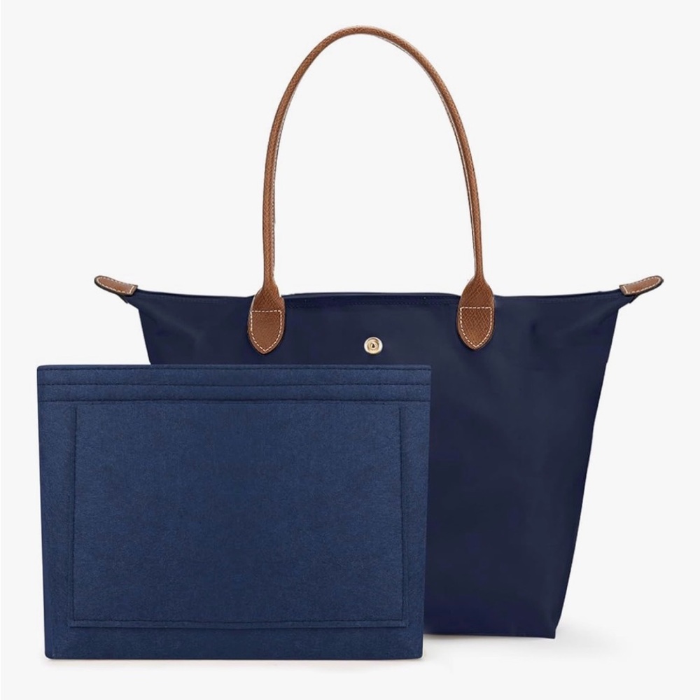 Navy tote bag